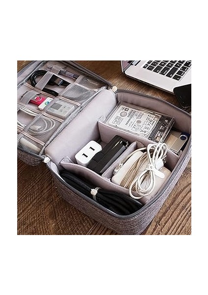 Elektronik Organatör Kablo Aksesuarları Için Seya Çantası Saklama Çantası Kılıfı Ücre Ayrılmış Kablo Kablosu Için Su Geçirmez Şarj Cihazı Sabit Disk Güç Bankası fiyatları