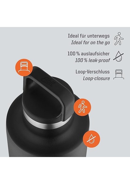 Sculptor Paslanmaz Çelik Izoleli Termos Siyah 0,75L modelleri