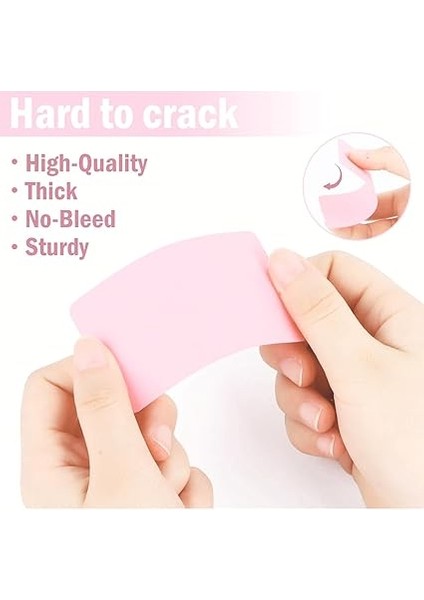 Kelime Kartları 5x8 cm - 50 Adet Oval Kenarlı | Tabu &amp; Not Kartları - Pembe fiyatları