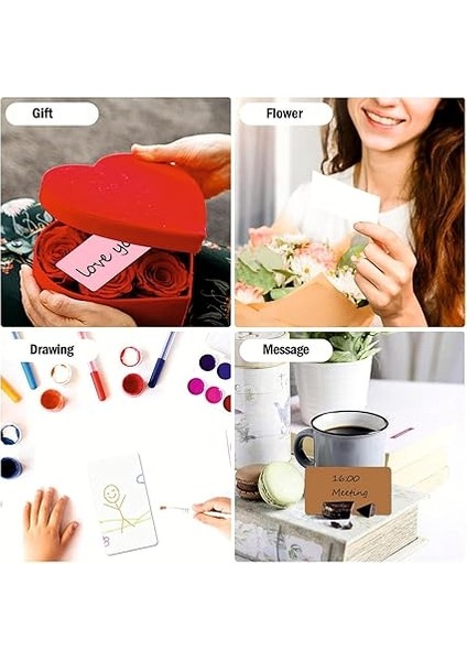 Kelime Kartları 5x8 cm - 50 Adet Oval Kenarlı | Tabu &amp; Not Kartları - Pembe fırsatları