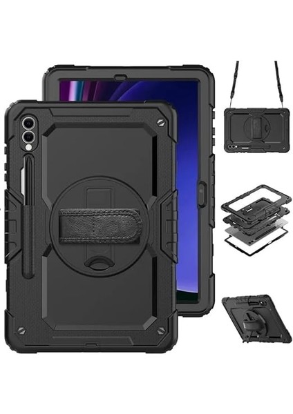 Galaxy Tab S9 Fe PLUS/S10 Plus/s9 Plus ile Uyumlu Kılıf Defender Askılı Pars Case Fuji X610-16-810-18 X820 Siyah fiyatları