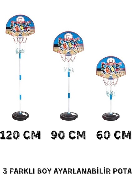Büyük Boy Basketbol Potası 120CM Portatif Basketbol Pota Ayarlanabilir Boy fiyatları
