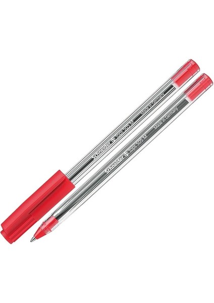 Tükenmez Kalem Tops 505 Clipkappe ve Paslanmaz Çelik Ucu M Kırmızı