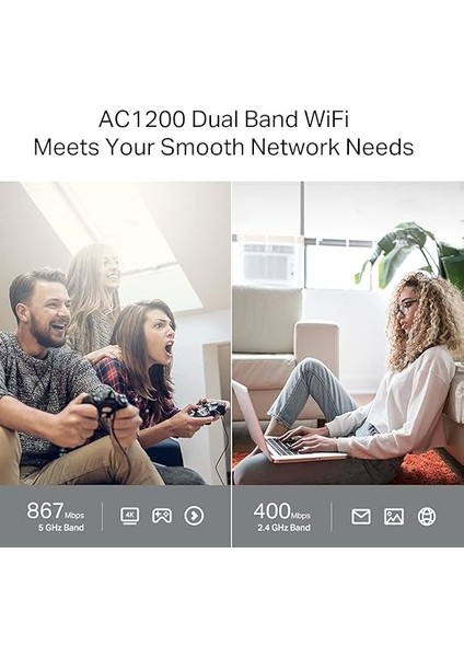 Archer C64, AC1200 Mbps Kablosuz Mu-Mımo Wifi Router, 4 Gigabit Lan Bağlantı Noktası, Beamforming, Wpa3, Access Point Modu, Ebeveyn Denetimleri fırsatları