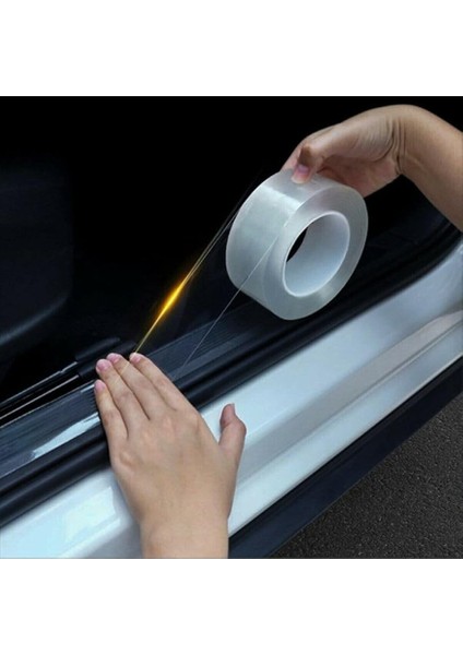 (5CMX10MT) Araç Kapı Eşik Kaput Çizik Önleyici Şeffaf Koruma Folyosu Şeffaf KRCNM67