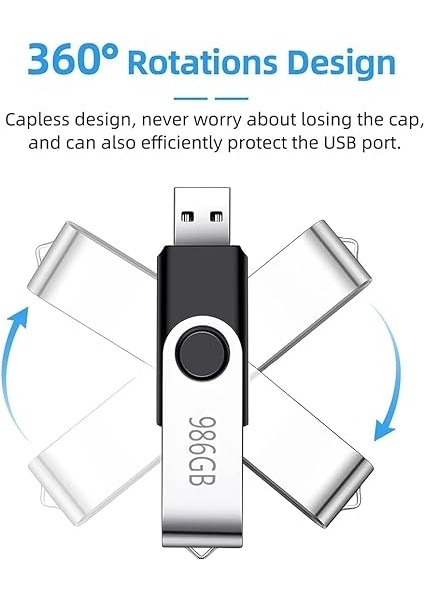 USB Flash Sürücüler, Yüksek Hızlı Flash Sürücü, Taşınabilir USB Depolama Bellek Çubuğu Flashdrive, Pc/laptop Için Veri Yedekleme ve Aktarım Için Su Geçirmez Ultra Büyük Kapasiteli USB Başparmak Sürücü fiyatları