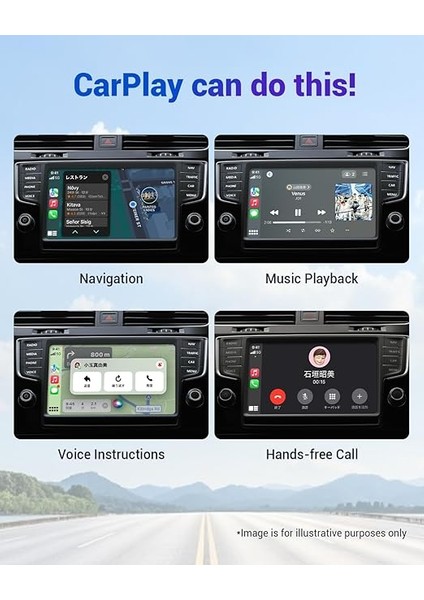 PLAY2VIDEO Pro 5 In 1 Carplay, Android Auto Netflix, Youtube, Spotify, Ip Tv, All In One Kablosuz Araç Interface (CA400S) modelleri