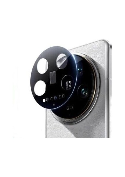 Xiaomi Mi 15 Ultra Ile Uyumlu Temperli Cam Sert Siyah Kamera Koruyucu