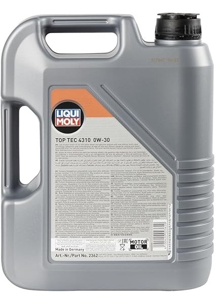 Moly Top Tec 4310 0W-30 5 L Otomotiv Bakım Ürünü fiyatları