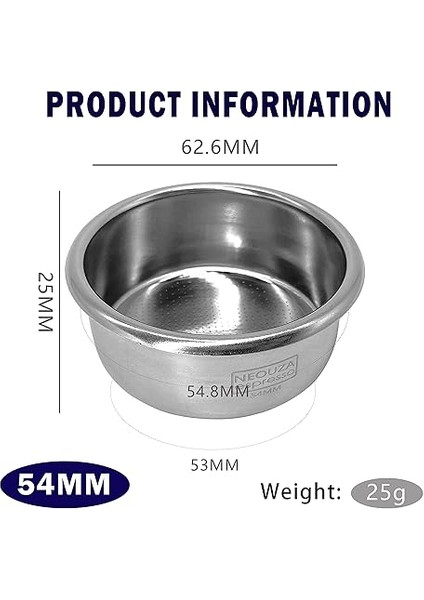 Zeminsiz Kahve Süzgeç Taşıyıcı, 54 Mm, Breville 870/875/878/880 Filtre Sepeti, Paslanmaz Çelik Espresso Makinesi, Ahşap Sap (Süzgeç Sepeti) fiyatları