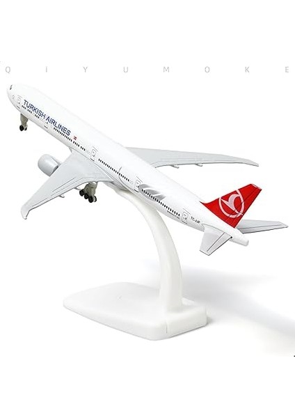 1/300 Döküm Metal Uçak Modeli Türk 777 Için BOEING777 Model Uçak Standlı (7,5 Inç Uzunluğunda) Havacılık Meraklıları Için Sergi Dekorasyonu. fırsatları