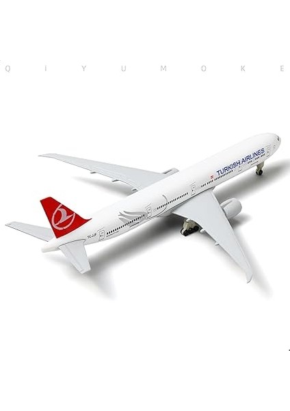 1/300 Döküm Metal Uçak Modeli Türk 777 Için BOEING777 Model Uçak Standlı (7,5 Inç Uzunluğunda) Havacılık Meraklıları Için Sergi Dekorasyonu. indirimleri