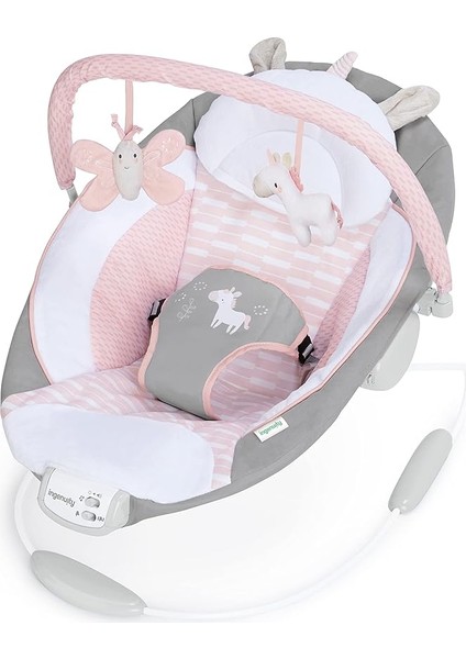 Rahatlatıcıana Kucağı, Sesler ve Titreşimler, 0-6 Ay, 9 Kg'ya Kadar - Flora The Unicorn (Pembe)