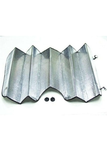 Ön Cam Güneşliği 130X60 cm | Parlak Folyolu Katlanabilir Oto Güneşlik | Alüminyum Yüzeyli Araç Güneşten Koruyucu Perde Branda | Universal Boy Oto Güneşlik modelleri