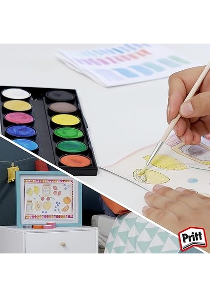 12' Li Suluboya - Büyük Tablet + Fırça Hediyeli indirimleri