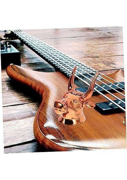1 Takım Boğa Başı Gitar Gitar Monitör Standları Ukulele Duvarı Bas Ukulele Dekoratif Duvar Kancası Gitar Askısı Duvar Kancası Kapı Havlu Askısı Gitar Braketi Golden Karın Kası fırsatları