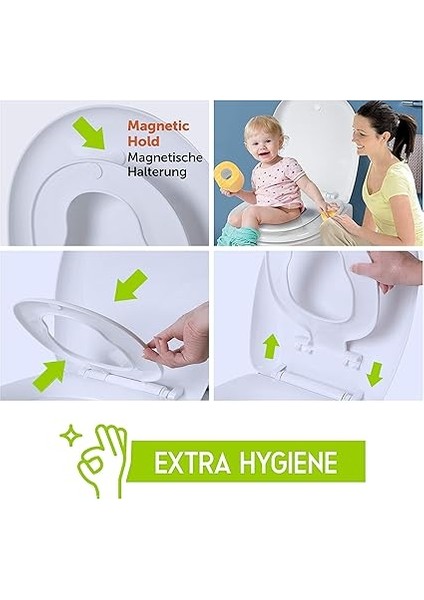 Bagno | Klozet Oturağı, Otomatik Kapanmalı Klozet Kapağı, D/o Şeklinde 2.0, Çıkarılabilir Klozet Kapağı, Beyaz (Junior) modelleri