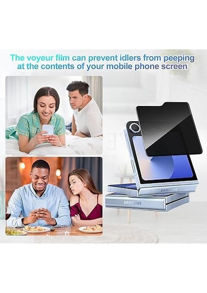 Samsung Galaxy Z Flip 7 Ile Uyumlu Hayalet Gizlilik Filtreli Ekran Koruma 0.33MM Incelik Privacy Cam Hayalet 5d Gizlilik Filtreli Galaxy Z Flip 7 ile Uyumlu Ekran Koruyucu fiyatları