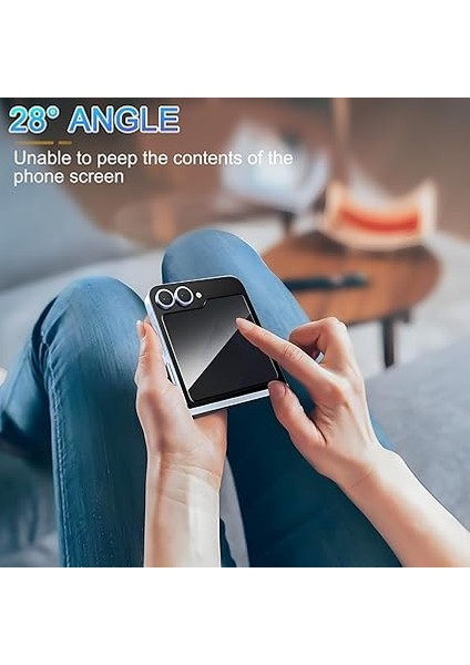 Samsung Galaxy Z Flip 7 Ile Uyumlu Hayalet Gizlilik Filtreli Ekran Koruma 0.33MM Incelik Privacy Cam Hayalet 5d Gizlilik Filtreli Galaxy Z Flip 7 ile Uyumlu Ekran Koruyucu modelleri