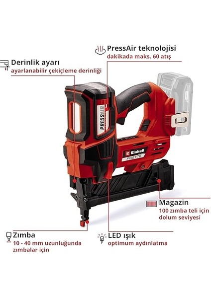 Professional Akülü Zımba Tabancası Fıxetto 18/38 S Power X-Change (18 V, 60 Darbe/dk, Maksimum 38 mm Zımba Uzunluğu, Tekli/seri Atış Modu, 500 Zımba Dahil, Akü Dahil Değildir) - 4257785 fırsatları