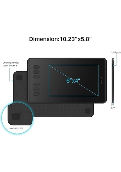 Inspiroy H640P Grafik Çizim Tableti fiyatları