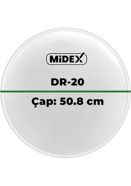 DR-20WH Beyaz Renk 20 Inç Kick Bateri Davul Derisi Drumhead 20'' Inch (50.80 Cm) modelleri