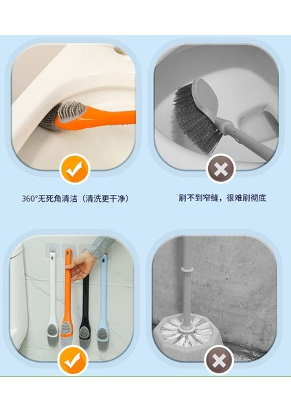 Ördek Tasarımlı Silikon Tuvalet ve Ince Detay Fırçası (2818) modelleri