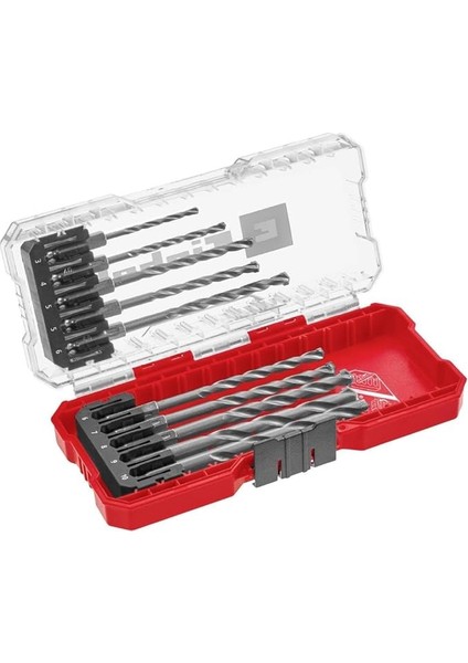 Einhell S-Case 10-Parça Duvar Matkap Ucu Seti (Dın 10083-2'YE Göre Çelikten Yapılmış, E 6.3 Sap, Takılı Karbür Uç, Haddelenmiş Mil, Saklama Kutusu Dahil) - 49108743