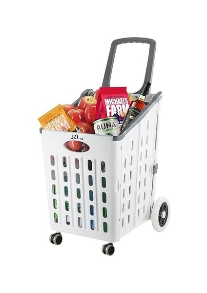 Katlanır, 4 Tekerlekli, Market Alışveriş Arabası, Büyük Kapasiteli, 60KG Taşıma, 75 Litre Hacim, modelleri