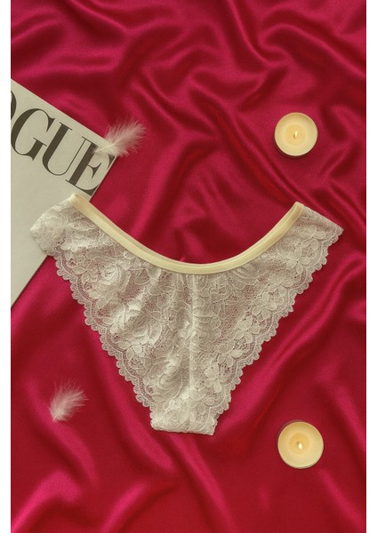 Beyaz Dantelli Push Up Sütyen Takımı modelleri