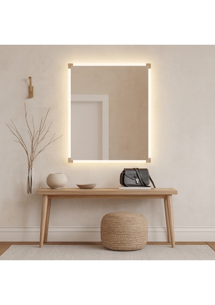 LED Işıklı Dikdörtgen Ayna – Modern Dekoratif Duvar Aynası modelleri