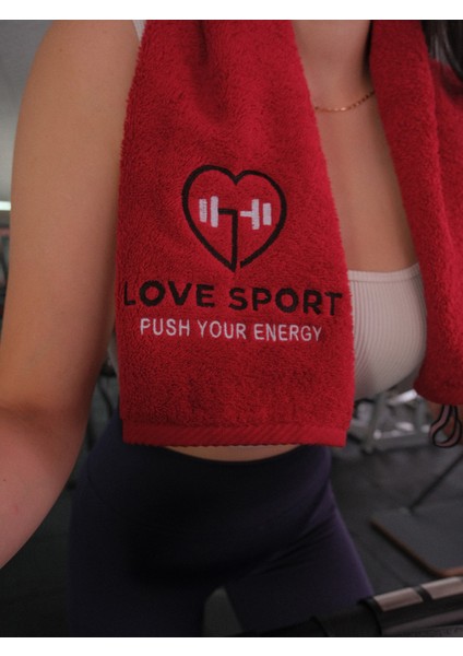 Nakışlı Sporcu Havlusu Pamuklu, Anti Bakteriyel, Ter Emici Fitness Plates Boks Tenis Spor Havlusu modelleri