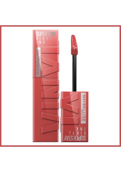 Super Stay Vinyl Ink Uzun Süre Kalıcı Likit Parlak Ruj 15 Peachy + L'oréal Paris Telescopic Maskara - Siyah + Mny Tat. Liner Gel Pencil Mini fırsatları