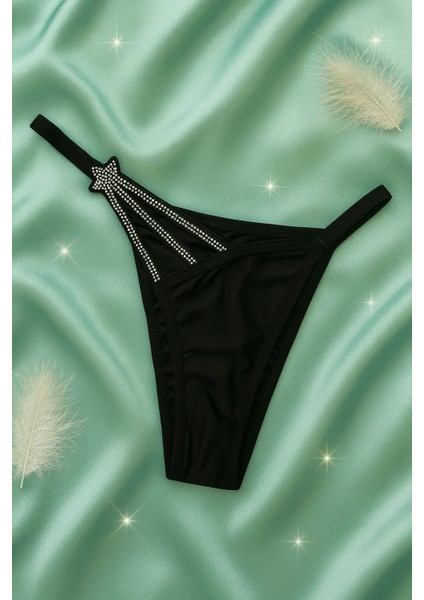 Taş Detaylı Siyah Push Up Sütyen Takımı modelleri