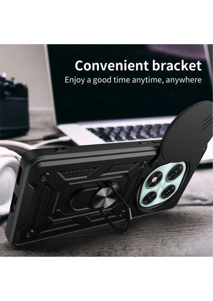 Poco X7 Uyumlu Tank Kılıf Yüzüklü Standlı Extra Darbe Koruma Zırhlı Outdoor Kapak - Yeşil modelleri