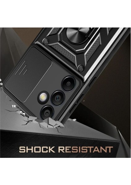 Samsung Galaxy A24 Uyumlu Tank Kılıf Yüzüklü Standlı Extra Darbe Koruma Zırhlı Outdoor Kapak - Yeşil modelleri