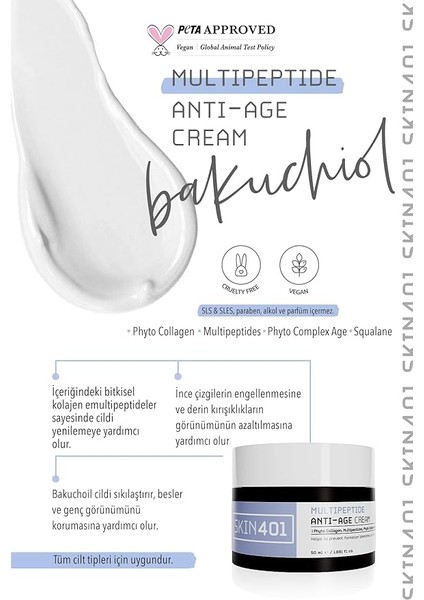 Multipeptit Bakuchiol (Vegan Retinol) Krem 50ML fırsatları