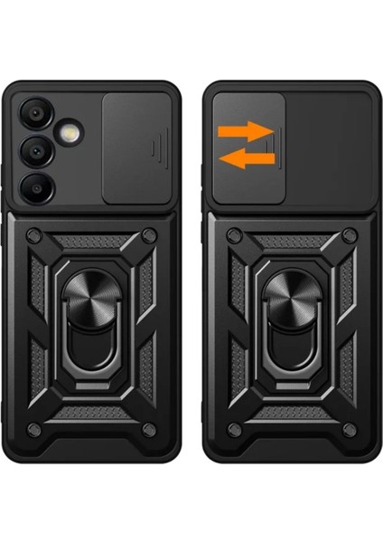 Samsung Galaxy A24 Uyumlu Tank Kılıf Yüzüklü Standlı Extra Darbe Koruma Zırhlı Outdoor Kapak - Kırmızı fiyatları