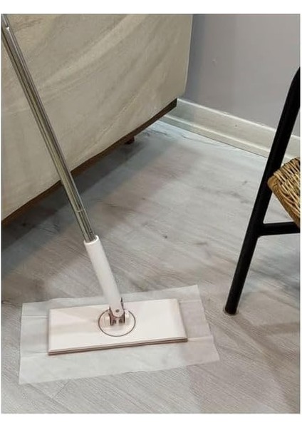 Mop - Tüm Bezleri Kendi Alabilen Otomatik Mop, 360° Dönebilen, Kullan At Bezler Için Pratik Mop