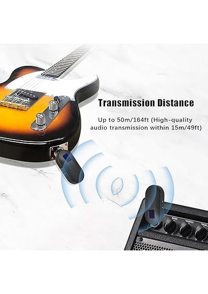 Kablosuz Gitar Sistemi Verici Alıcı 2.4mhz Piyano Enstrümanı Bt Elektro Gitar Verici Alıcı 6.35MM Arayüz Konser Salonları Derslikler Barlar Için Tak ve Çalıştır modelleri