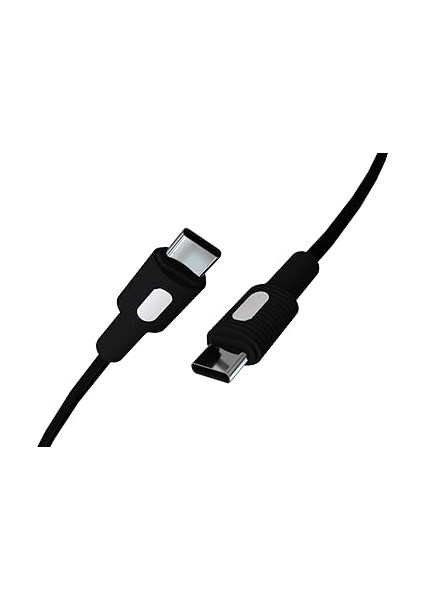 Coral Type C-C Power Delivery Hızlı Şarj Kablosu, Siyah Kablo, Beyaz/siyah Uçlar (120 Cm) fiyatları