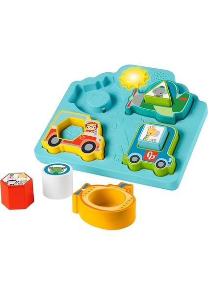 Şekiller ve Sesler Araç Bulmacası, Ince Motor Becerilerinin Gelişimine Yardımcı Müzikler ve Işıklar, 9 Ay ve Üzeri, HRP31