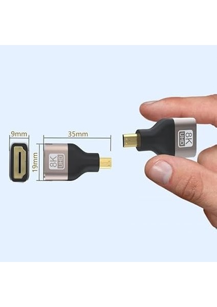 Micro HDMI Çevirici 8k UHD HDMI Micro HDMI Çevirici Cep Telefonlarına Olmaz indirimleri