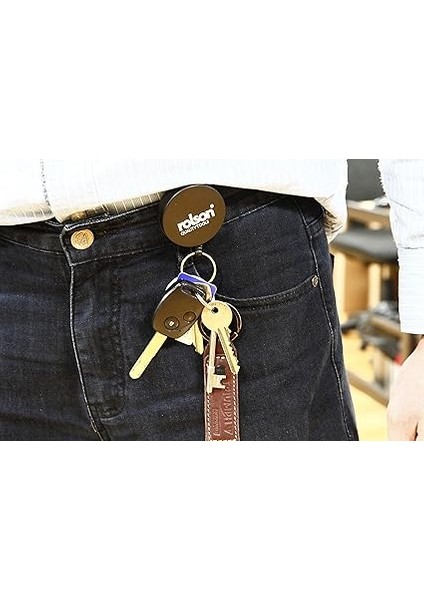 60109 Recoil Key Ring, Black fiyatları