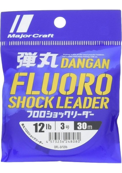 Craft Dangan Fluoro Shock Leader Dfl 3.0/0.285MM./12LB/6.2KG./30MT.