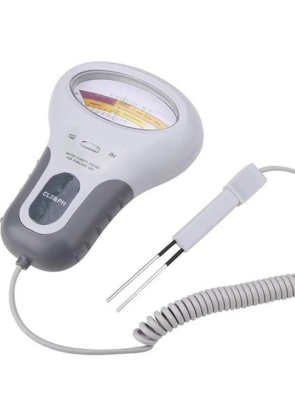 Klor Test Cihazı 2'si 1 Arada Su Klor Kontesi Yüzme Havuzu Klor Ölçüm Aleti Su Klor Ph Test Cihazı Çok Renkli