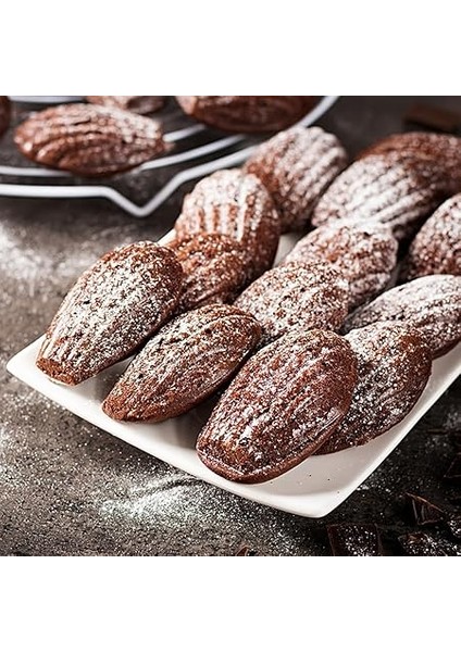 2 Adet Madeleine Pişirme Kalıbı, 20 Boşluk Mini Silikon Madeleine Pişirme Kalıpları, Silikon Çikolata Kalıpları, Pastalar Için Madeleena Kalıbı Çikolatalı Tatlılar Bisküvi (Kırmızı) indirimleri