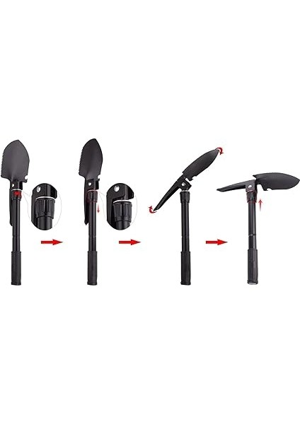 Çok Fonksiyonlu Katlanır Kürek, Pusulalı Çelik Mini Kürek, Şişe Açacağı ve Taşıma Çantası, Yürüyüş, Kamp, Bahçe Işleri, Hayatta Kalma, Balıkçılık, Sırt Çantasıyla Seyahat Için indirimleri