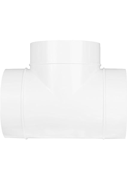 Havalandırma Sistemi Için T Parçası 100 mm Üç Yönlü Boru Bağlantısı, Yuvarlak, 100 Mm/10 Cm, Beyaz, KO100-26 fiyatları