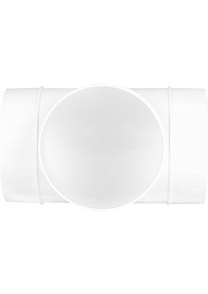 Havalandırma Sistemi Için T Parçası 100 mm Üç Yönlü Boru Bağlantısı, Yuvarlak, 100 Mm/10 Cm, Beyaz, KO100-26 modelleri